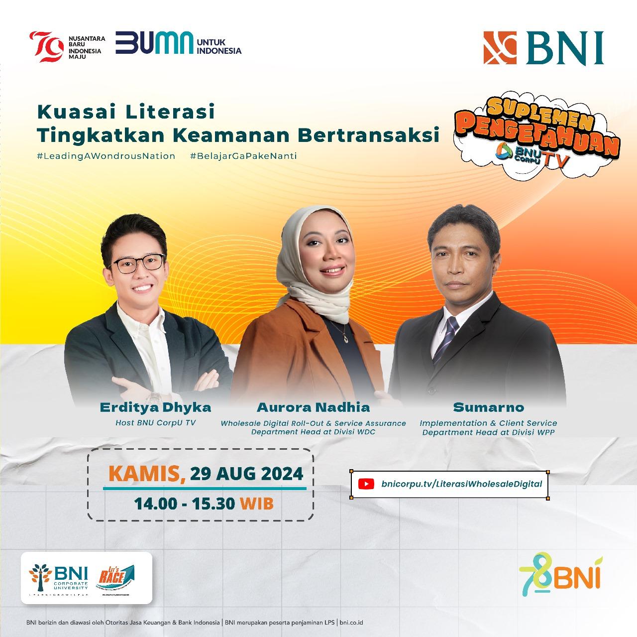 Supplement Pengetahuan BNI CorpU TV : Kuasai Literasi Tingkatan ...