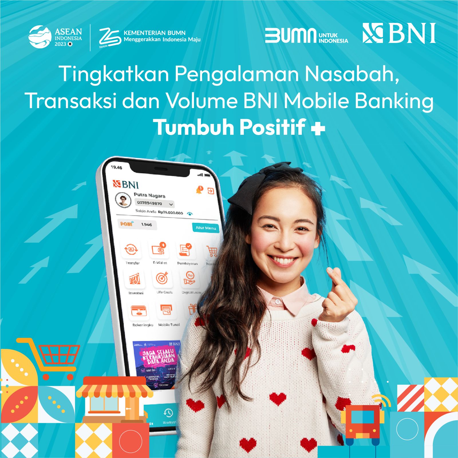 Tingkatkan Pengalaman Nasabah Transaksi Dan Volume Bni Mobile Banking Tumbuh Positif Sinergi46 5798